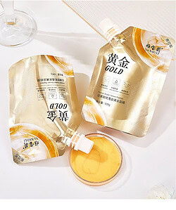 Herbal supplement pouch with golden label, RGM Kenya branding, and health benefits.